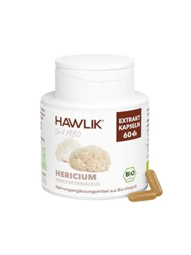 Produktbild HAWLIK Vitalpilze Bio Hericium Extrakt Kapseln