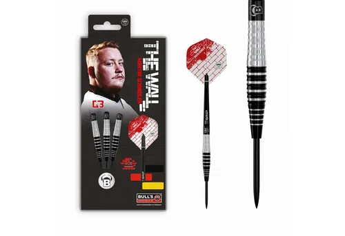 BULL'S Dartpfeil Martin Schindler Generation 3 Steeldart 27g - Professioneller Steeldart für ambitionierte Spieler, bietet präzise Flugbahn und hervorragende Kontrolle für das perfekte Spiel.