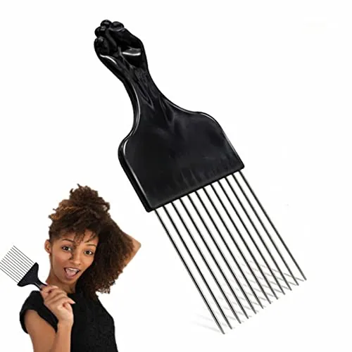 Afro Haar Kamm – Antistatisches Styling-Werkzeug für lockige Haare, mit breiten Zähnen für sanftes Entwirren, leicht und tragbar