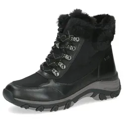 CAPRICE Damen hoch Sneaker mit Fütterung, wasserabweisend, Schwarz (Black Nappa Co), 39 EU - Wanderschuhe mit Tex-Funktion für Wasser- und Kälteabweisung, ideal für kalte Wintertage. G-Weite für optimale Passform und Komfort bei jedem Schritt.