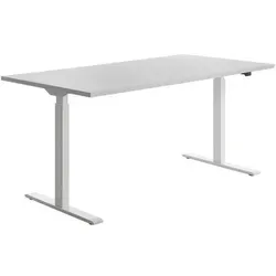 Topstar Schreibtisch E-Table, elektrisch höhenverstellbar, weiß - Kinderschreibtisch mit Elektroantrieb, ideal für ergonomisches Arbeiten. Belastbar bis 100 kg, made in Germany, perfekt für wachsende Kinder!