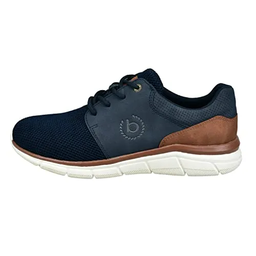 Bugatti Herren SOA Sneaker, 40 Blue - Herren-Sneaker mit gut gepolsterter Decksohle und rutschhemmender Laufsohle für hohen Tragekomfort und Flexibilität im Alltag.