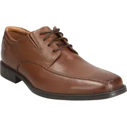 Clarks Herren Tilden Walk Oxford-Schuh, Dunkelbraunes Leder, 40 EU - Herren-Schnürhalbschuhe aus hochwertigem Glattleder, bieten höchsten Komfort und sind aus verantwortungsvollem Leder gefertigt.