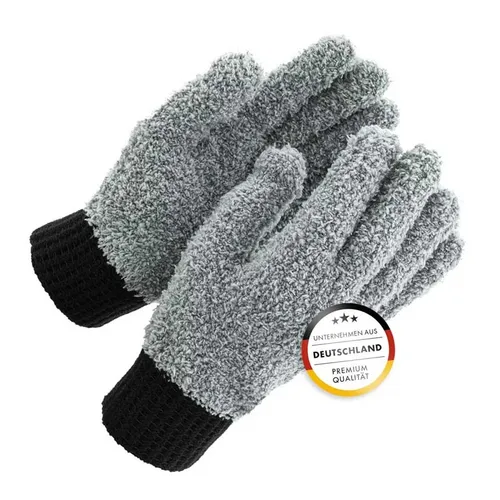 ChemicalWorkz Finger Handschuh 1xPaar Grey Allrounder Microfiber Mitt Autowäsche