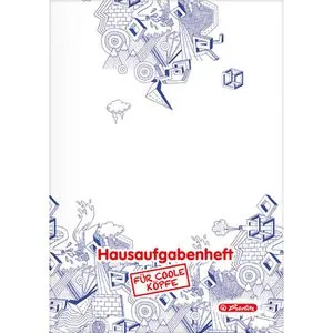 herlitz Hausaufgabenheft Kritzel Lineatur SL liniert DIN A5 ohne Rand, 48 Blatt