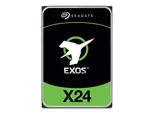 Seagate Exos X24 ST24000NM007H - 24 TB Enterprise Festplatte - Enterprise-Festplatte mit 24 TB, ideal für hohe Datenlasten und 24/7-Betrieb. Schnelle SAS 12Gb/s Schnittstelle und 7200 rpm für optimale Leistung.
