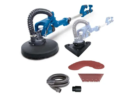 Scheppach DS930 Wand- und Deckenschleifer - Schleifmaschinen, ideal für das professionelle Schleifen von Wänden und Decken mit ergonomischem Design für müheloses Arbeiten.