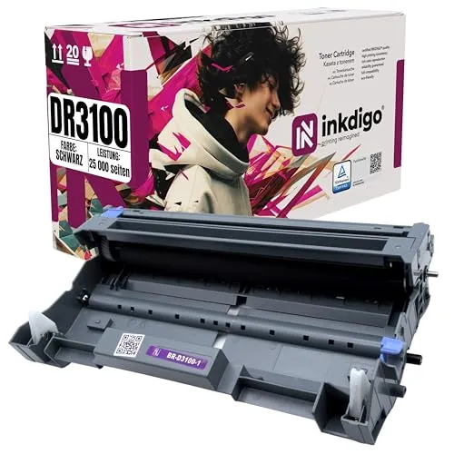 Bildtrommel DR3100 XL - Premium TÜV Trommel Schwarz Kompatibel für Drum DR-3100 für Brother DCP 8060 8065 HL 5240 5240 5240 5250 5250 5250 5270 5270 5270 5270 5280 5280 MFC 8460 8460 8670 8860 8860