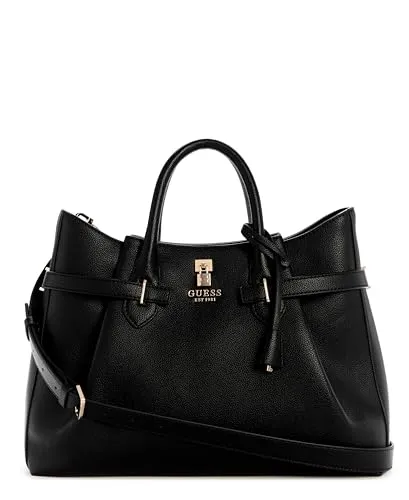 Guess Yesba Handtasche 37 cm schwarz TAS053831 - Elegante Guess Yesba Handtasche für modebewusste Damen. Aus hochwertigem Polyurethan gefertigt, vereint sie Stil und Funktionalität mit praktischen Fächern und einem abnehmbaren Riemen für vielseitige Tragemöglichkeiten.