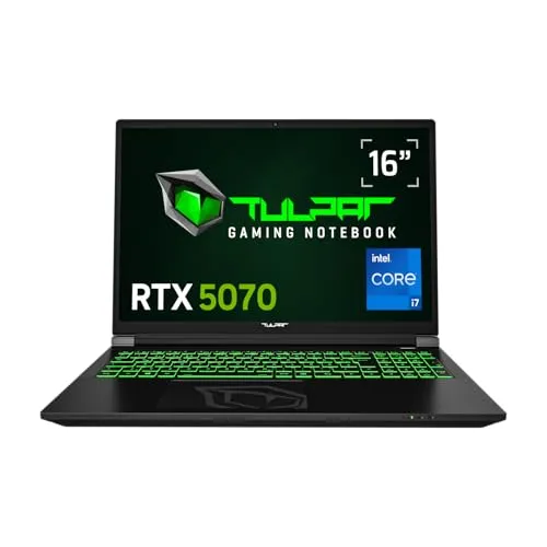 Produktbild TULPAR T6 V3.6.2 Gaming Laptop | 16'' FHD+ 165Hz IPS-Display | Intel Core i7 | 32 GB RAM | 500 GB SSD | Nvidia RTX 5070 | Windows 11