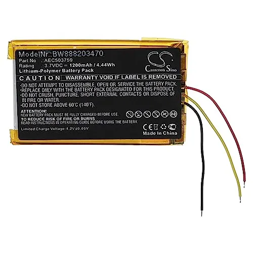 vhbw Akku kompatibel mit SteelSeries Arctis 7P, Arctis 1, Arctis 3, Arctis 7 Wireless Headset Kopfhörer (1200 mAh, 3,7 V, Li-Polymer)