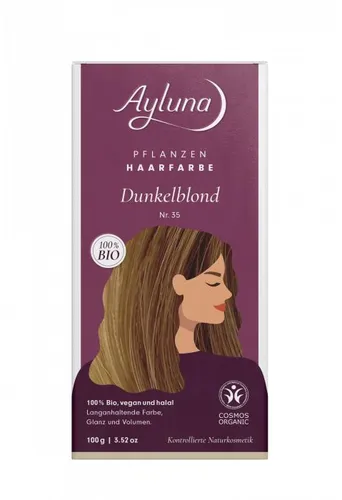 Ayluna Pflanzenhaarfarbe Dunkelblond 100 g