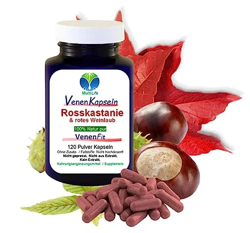 Rosskastanie Venen Fit + Weinlaub 120 Kapseln 