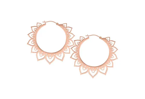 Wildcat Paar Ohrhänger Hearts Hoops, wasserfest, langlebig, hautverträglich