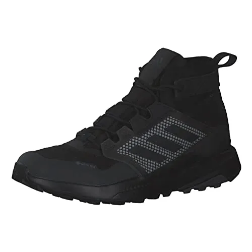 adidas Terrex Trailmaker Mid GTX Wanderschuhe schwarz Herren, Größe 46 (11,5) - Wanderschuhe für Herren, wasserdicht und atmungsaktiv. Ideal für wechselhafte Bedingungen, bieten optimalen Halt und Strapazierfähigkeit auf nassen Trails und unwegsamem Gelände.