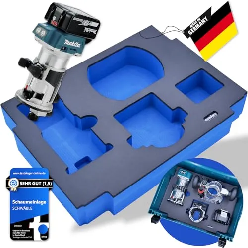 SCHWÄBLE® Schaumeinlage für Makita Akku-Multifräse DRT50 von SCHWÄBLE