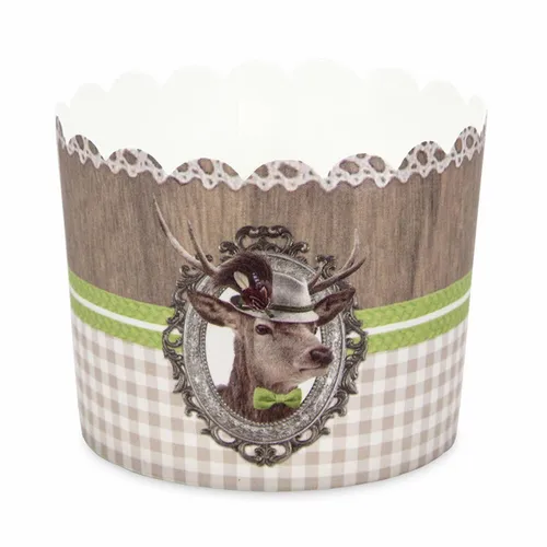 Städter Cupcake-Backform Platzhirsch 12 Stück Papierförmchen Backförmchen Papier