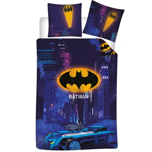DC Comics Batman Kinder Bettwäsche Set 2tlg - Bettwäsche für Kinder, 2-teiliges Set mit Batman-Motiv, ideal für Comic-Fans, pflegeleicht und trocknergeeignet, perfekt für das Kinderzimmer.
