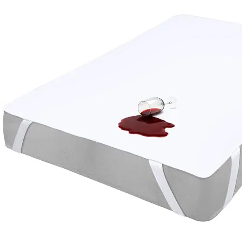Utopia Bedding Wasserdichter Matratzenschoner - 80 x 200 cm, Oeko-Tex-zertifizierter Atmungsaktiver Matratzenschutz mit Elastischen Eckbändern, Perfekte Passform, Inkontinenzschutz, Weiß
