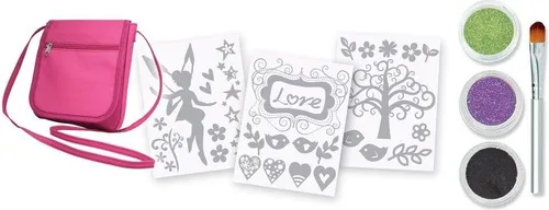 Knorrtoys GL7513 - Glitza, City bag, Handtasche, Glitzertattoo Set