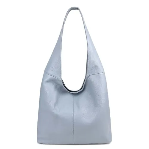 Made in Italy Damen Leder Shopper Umhängetasche Blau - Eleganter Shopper aus hochwertigem italienischen Leder, ideal für modebewusste Frauen. Mit geräumigem Hauptfach und praktischen Innenfächern ist er der perfekte Begleiter für Alltag und Reisen.