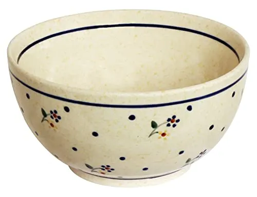 Bunzlauer keramik 500ml Schüssel Schale Ø14 cm Höhe 7,1 cm Dessertschale Müslischale Kompttschale (Dekor 111)