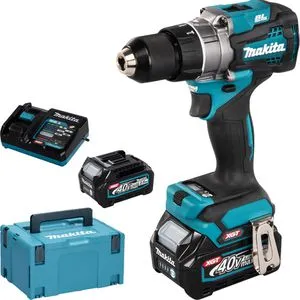 Makita Akku-Bohrschrauber DF001GD201 - 40V, 2,5Ah mit 2 Akkus, Ladegerät und Koffer, leistungsstark mit AFT-Technologie und bürstenlosem Motor