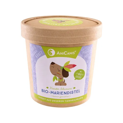AniCanis Bio Mariendistelsamen für Hunde | Mariendistel gemahlen, 125g
