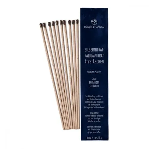 SILBERNITRAT-Kaliumnitr.Ätzstäb.Ätzstift 200mm st. 10 St von BANO Healthcare