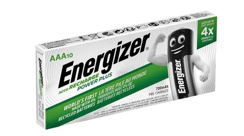 10x Energizer AAA Akku 700mAh NiMH 1,2V Wiederaufladbare Batterien (10 Stück)