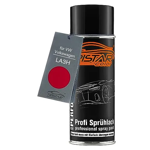 TRISTARcolor Autolack Spraydose für VW/Volkswagen LA3H Salsa Red/Rojo Asiatico Basislack Sprühdose 400ml