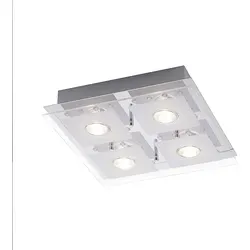 SellTec LED Deckenleuchte STEFAN eckig, RGB Farbwechsel in silber von Selltec