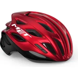 MET ESTRO MIPS Fahrradhelm, schwarz-rot glänzend, Größe M - Weiß