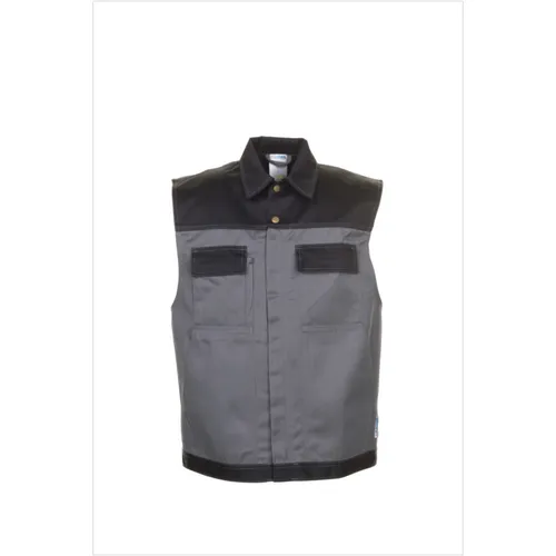 Arbeitsweste 1254 grau/schwarz 3XL - Robuste Berufsweste für Profis - Arbeits- & Schutzkleidung: Die hochwertige Arbeitsweste 1254 in grau/schwarz bietet optimalen Tragekomfort und praktische Taschen für Handwerk und Beruf.