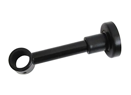 prodecoshop Wandhalterung für Gardinenstangen, Träger für Vorhangstangen, für Stangen Ø 20 mm (schwarz)