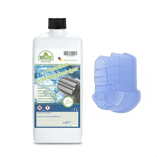 1L JaTop Scherkopfreiniger 1 Kartusche leer geeignet für Reinigungsstation Braun