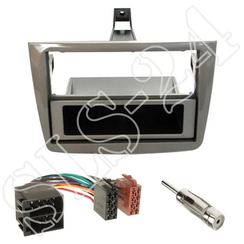 Alfa Romeo Mito 955 Radioblende Radio Blende silber+ Fach Radio Adapterkabel SET