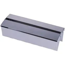 SANTOS Räucherbox - Smokerbox für Gasgrill, 25x8,6x6,5 cm aus Edelstahl - Universelle Smokerbox für Gasgrills, ideal für langsames Räuchern mit optimaler Rauchverteilung und einfachem Nachfüllen von Räucherchips. Verleihen Sie Ihrem Grillgut einzigartigen Geschmack!