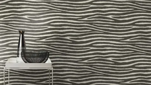 Rasch Vliestapete Streifen Fell Zebra Struktur Schwarz Weiß 751727 African Queen 3 - Tapeten & Tapezierzubehör, hochwertige Vliestapete mit einzigartiger Zebra-Optik für einen modernen, stylischen Look in jedem Raum.