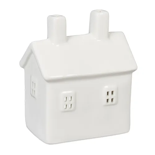 Teelichthaus keramik Lichthaus Kerzenhalter Deko-Haus klein Teelichthaus