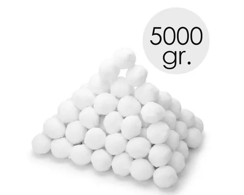 MidGard Pool-Filterkartusche Filter Balls 5000g - Kartuschenfilteranlagen, umweltfreundliche Filterbälle ersetzen 180 kg Filtersand und filtern Partikel bis 1 Mikrometer für sauberes Poolwasser.