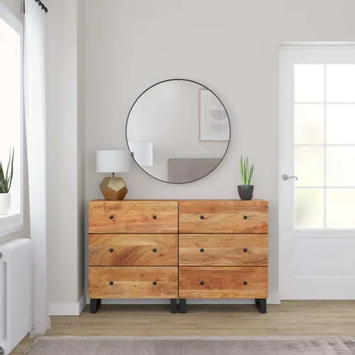 vidaXL Sideboards 2 Stk. 60x33x75 cm aus massivem Akazienholz