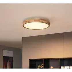 QAZQA Pecker - Skandinavische Deckenleuchte aus Holz, 50 cm, dimmbar - Entdecke skandinavischen Stil mit der Pecker Deckenleuchte! Diese 50 cm große Lampe aus hochwertigem Holz schafft eine warme Atmosphäre und ist dimmbar, um Lichtintensität nach Bedarf anzupassen. Ideal für jeden Raum!
