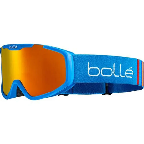 Bollé ROCKET PLUS Ski-Maske für Kinder - Rennblau, Vermillon Cat 2 - Skibrille mit 100 % UV-Schutz und Anti-Beschlag-Beschichtung für klare Sicht. Ideal für sonnige und bewölkte Tage, sorgt das belüftete Design für hohen Tragekomfort.