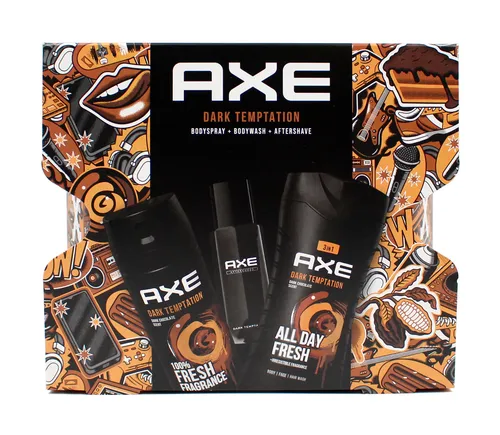 Axe Geschenkset Dark Temptation Duschgel 250ml + Deo 150ml + Aftershave 100ml