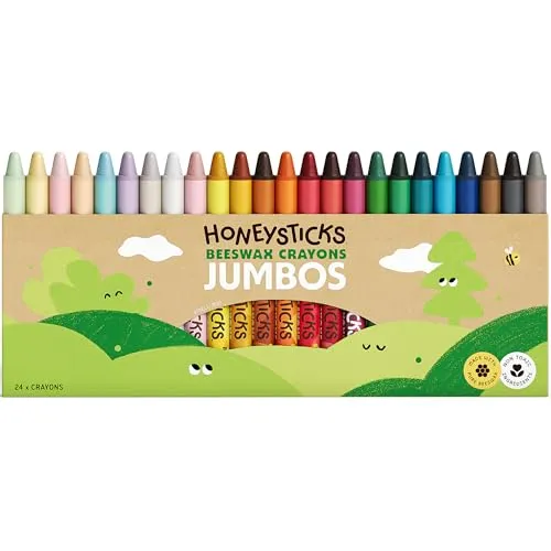 Honeysticks Jumbo Wachsmalstifte (24er-Pack)