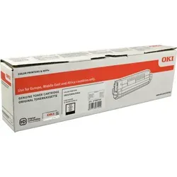 Oki Toner 47095704 schwarz - Originaltoner für bis zu 5.000 Seiten, kompatibel mit OKI C 824 und C 834 Serien