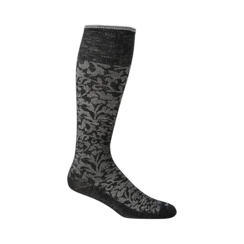 Sockwell Damast Moderate abgestufte Kompressionsstrümpfe, Schwarz, Größe M/L