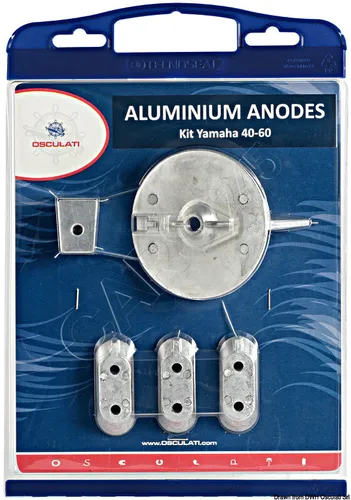 OSCULATI Anoden-Set für Yamaha 4-Takt Außenbordmotor 40/60 in silber von Osculati