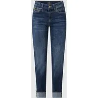 MAC RICH SLIM Slim-fit-Jeans in dark blue wash - Jeans im Slim-fit-Stil, hoch geschnitten, aus atmungsaktivem und elastischem Denim für optimalen Komfort und Pflegeleichtigkeit.